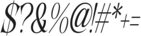 Lathasterie Condensed Italic otf (400) Font OTHER CHARS