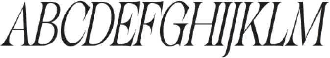 Lathasterie Condensed Italic otf (400) Font UPPERCASE