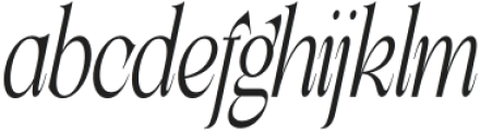 Lathasterie Condensed Italic otf (400) Font LOWERCASE