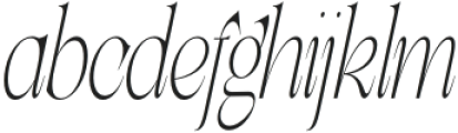 Lathasterie Extra Light Condensed Italic otf (200) Font LOWERCASE