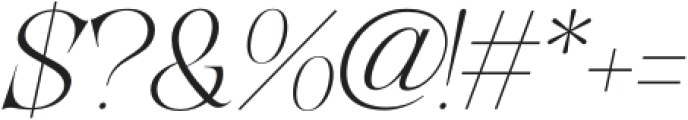 Lathasterie Extra Light Expanded Italic otf (200) Font OTHER CHARS