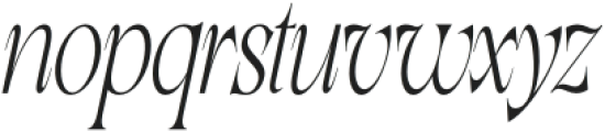 Lathasterie Light Condensed Italic otf (300) Font LOWERCASE