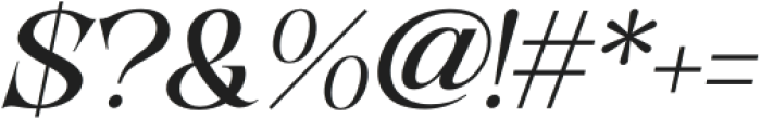 Lathasterie Medium Expanded Italic otf (500) Font OTHER CHARS