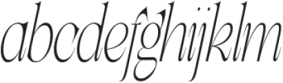 Lathasterie Variable Extra Light Condensed Italic ttf (200) Font LOWERCASE