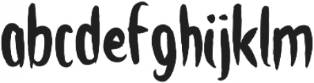 Latinbrushbold otf (700) Font LOWERCASE