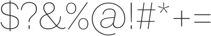 Latino Gothic Thin otf (100) Font OTHER CHARS