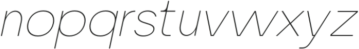 Latom Grotesque Thin Italic otf (100) Font LOWERCASE
