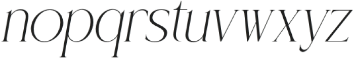 Latqira Italic otf (400) Font LOWERCASE