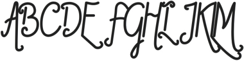 Latsabine otf (400) Font UPPERCASE