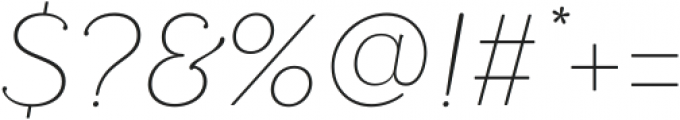 Latte Thin Italic ttf (100) Font OTHER CHARS