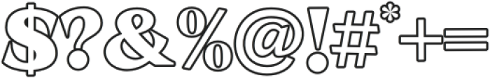 Lavani Serif Outline otf (400) Font OTHER CHARS