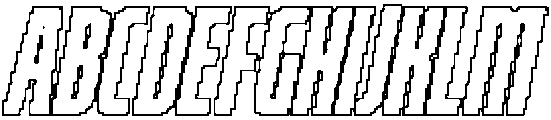 Laveda Pixel Outline otf (400) Font UPPERCASE