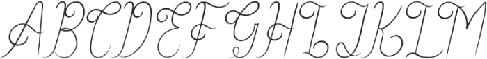 Laviony Italic otf (400) Font UPPERCASE