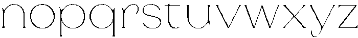 Laviossa Nova Thin otf (100) Font LOWERCASE