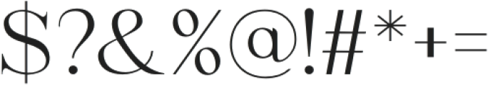 Lavish Regular otf (400) Font OTHER CHARS