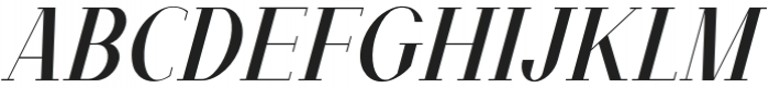 Lavish Times Condensed Italic otf (400) Font LOWERCASE