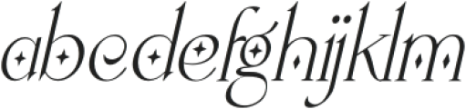 Lavolta Swash Deco Italic otf (400) Font LOWERCASE