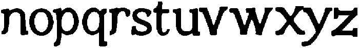 Laxuru ttf (400) Font LOWERCASE