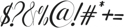 Laylarita Italic otf (400) Font OTHER CHARS