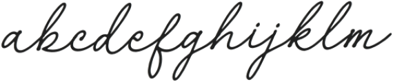 Layshy Italic otf (400) Font LOWERCASE