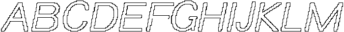 Lazario Pixel Outline otf (400) Font UPPERCASE
