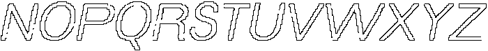 Lazario Pixel Outline otf (400) Font UPPERCASE