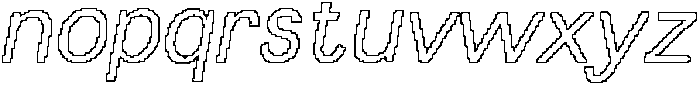 Lazario Pixel Outline otf (400) Font LOWERCASE