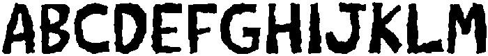 Lazy Busy Cut Regular otf (400) Font UPPERCASE
