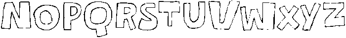 Lazy Club Outline otf (400) Font UPPERCASE