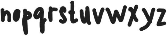 Lazy Ink font Regular otf (400) Font LOWERCASE