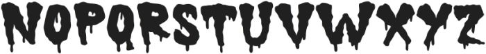 Lazy Mummy - Drip Regular otf (400) Font LOWERCASE