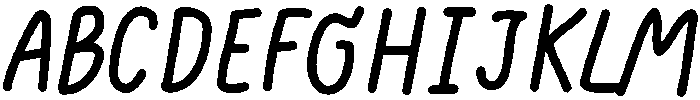 Lazy Sunday Regular otf (400) Font UPPERCASE