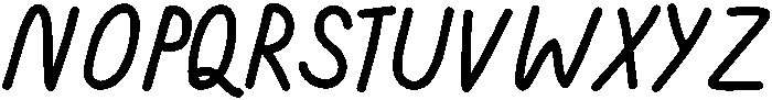 Lazy Sunday Regular otf (400) Font UPPERCASE