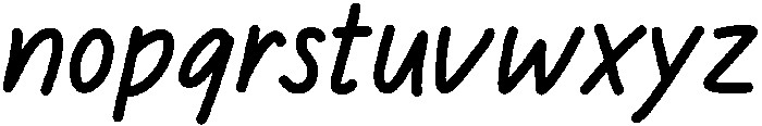 Lazy Sunday Regular otf (400) Font LOWERCASE
