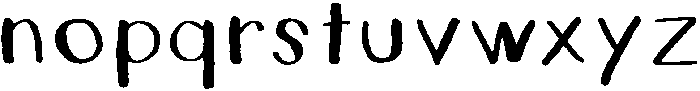 LazyFox otf (400) Font LOWERCASE