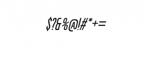 LARON Italic.otf Font OTHER CHARS