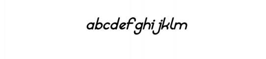 Lathie_Regular_Italic.ttf Font LOWERCASE