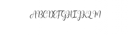 Latisha.otf Font UPPERCASE