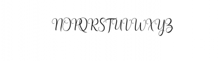 Latisha.otf Font UPPERCASE