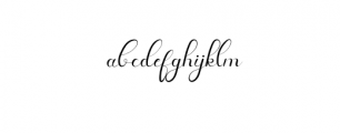 Lauliya.otf Font LOWERCASE