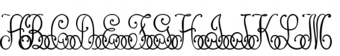 Lace Monograms Font UPPERCASE