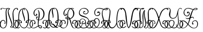 Lace Monograms Font UPPERCASE