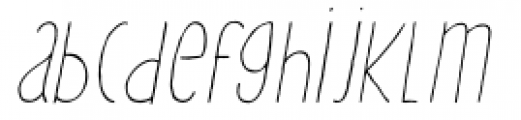 Lampion Italic Font LOWERCASE
