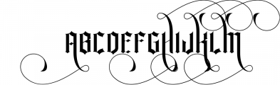 La Forest Typeface 1 Font UPPERCASE