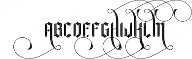La Forest Typeface Font UPPERCASE