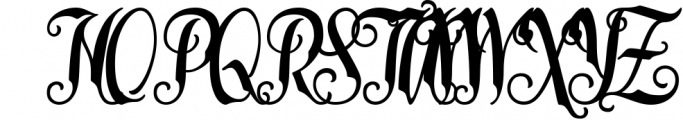 Late Frost font Font UPPERCASE