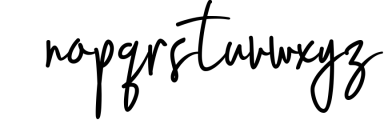 Latter Slant | Signature Font 1 Font LOWERCASE