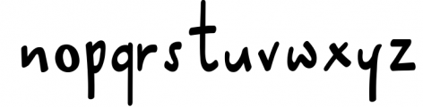 Lazy Author - a handwritten font Font LOWERCASE