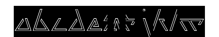 LAGGTASTIC-Hollow Font LOWERCASE