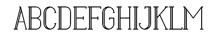 LALLINE Font UPPERCASE